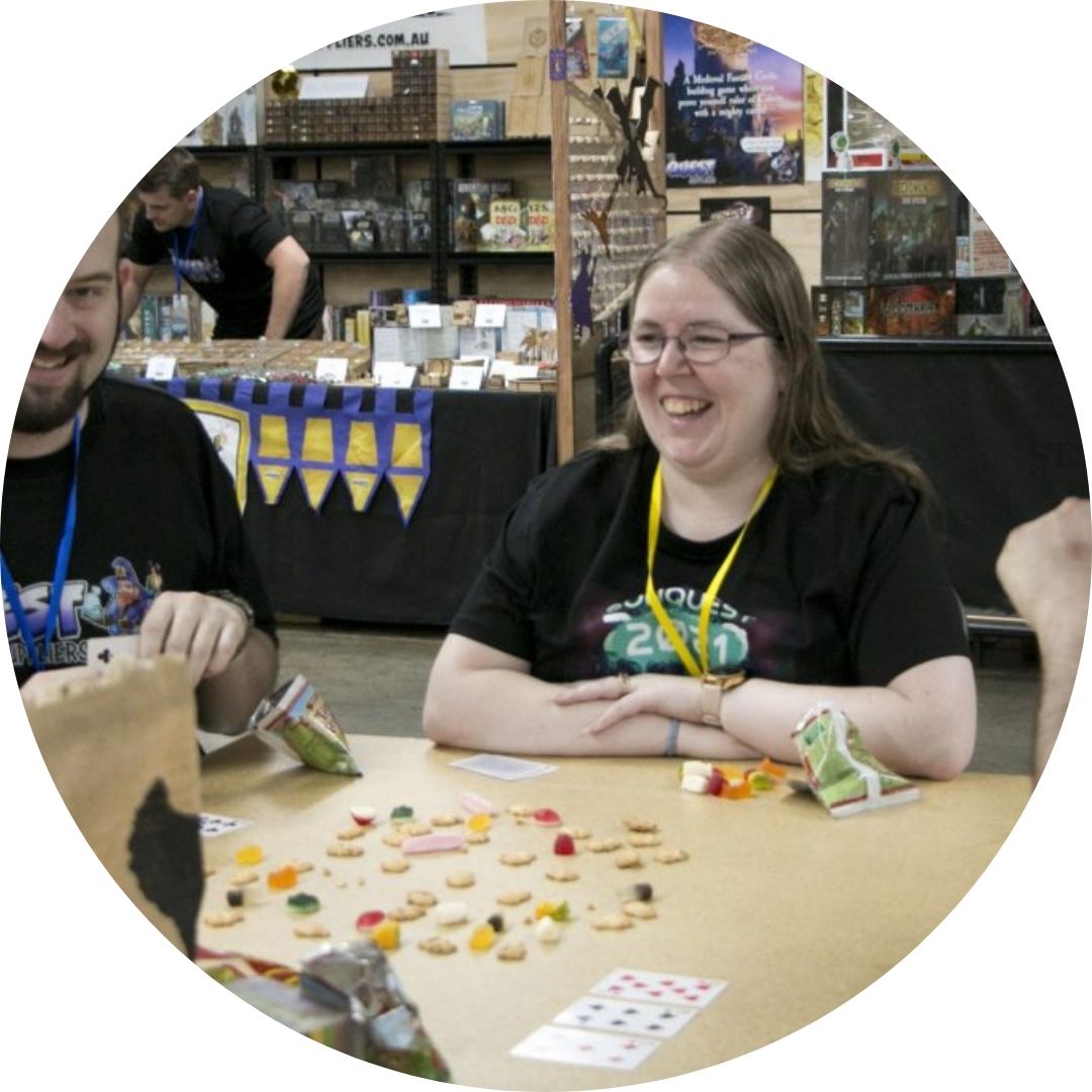 Gaming in convention Melbourne, Conquest tabletop games event.